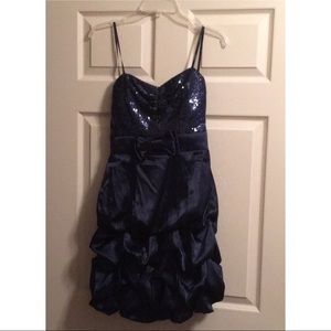 Navy Blue Cocktail Dress